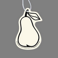 Paper Air Freshener Tag - Pear (Fruit, Outline)